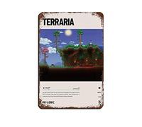 FABIVA Terraria (2011) Video Game Poster Tin Sign Vintage Metal Pub Club Cafe Bar Home Wall Art Decoration Poster Retro 8x12inch(20x30cm)