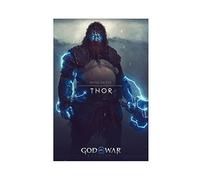 FABIVA Thor God of War Ragnarök Poster Canvas Poster Wall Art Decor Print Picture Paintings for Living Room Bedroom Decoration Unframe-style 12x18inch(30x45cm)