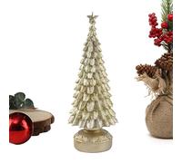 Fabixoin Christmas Tree Figurine Decor | Collectibles Statues Landscape Decor,Resin Christmas Tree Figurine Ornaments - for Fireplace Bedroom Living Room Office Dorm Restaurant Garden Yard Holiday