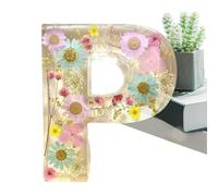 Fabixoin Floral Resin Night Light, Dried Flower Letters Night Light, Light Up Letters, Room Decor Aesthetic Bedroom, Pressed Flower Resin Letters with LED Light, Wedding for Women