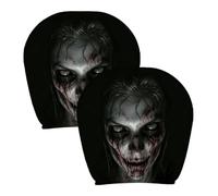 Fabixoin Ghost Headrest Covers Halloween Elastic Soft Decorative