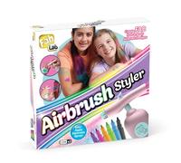 FabLab Airbrush Styler | Create FAB Hair & Body Designs | Includes Cosmetic Safe Ink Pens, Stencils & Cape | Batteries Not Included | Ages 8+
