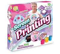 FabLab FL205 Screen Printing Design Age 8+ Your Own Clothes Kit Toy, 3 Colours, for ages 8+