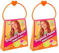FabLab Tropical Punch Hairlights | Washable Fruit Scented Hair Chalk | Create Stylish DIY Temporary Hairlights | For Ages 8+ (Pack of 2)