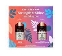 Fable and Mane Strength & Shine Hair Oiling Duo. Contains HoliRoots Hair Oil 15ml and MahaMane Smooth & Shine Hair Oil 15ml. Nourishing Hair Gift Sets for Women - Genuine Fable & Mane Hair Products
