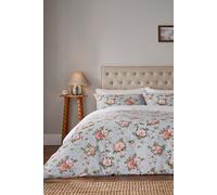 Fable 'Wild Rose' Duvet Cover Set in Duck Egg Blue | Size: Single Fable Duck Egg Blue Single