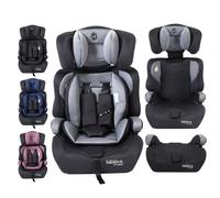 FableKids Child Car Seat | 5-Point Safety Harness | Group 1+2+3 for 9-36kg | Adjustable Headrest |Removable Backrest | Adjustable | Grey