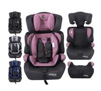 FableKids Child Car Seat | 5-Point Safety Harness | Group 1+2+3 for 9-36kg | Adjustable Headrest |Removable Backrest | Adjustable | Pink
