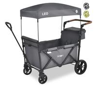 FableKids LEO X2Lite Foldable Cart with Roof Garden Cart Trolley Fossil Grey