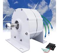 Fablestoryem 12000W low rpm permanent magnet generator, 3 Phase Gearless Permanent Magnet Generator 12V/24V/48V/120V/220V AC Alternator Water Wind Turbine Generator With Rectifier,48V