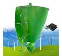 Fablestoryem 12000W Vertical Wind Turbine Generator Kit, 12V/24V/48V 2 Blades Helical Magnetic Levitation Shaft Vertical Wind Turbine with MPPT Controller, Suitable for Home Factory Use,B-12V