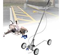 Fablestoryem High-Performance Striping Line Marking Machine, Parking Lot Striping Machine, Hand Push Cold Paint Line Striper with Sprayer-Gun and 17cm/19cm/21cm/25cm/27cm Nozzles for Precise Markings