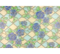 Fablon 67.5 cm x 2 m Amiens Window Self-Adhesive Roll, Blue