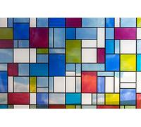 Fablon Self Adhesive Mondrian Window Film white/Blue