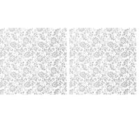 Fablon FAB10134 45 cm x 2 m Roll Heritage, Silver (Pack of 2)