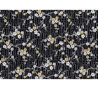 Fablon FAB11764 45 cm x 2 m Roll Oriental, Blossom, Black