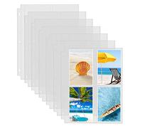 Fabmaker 30 Pack Photo Sleeves for 3 Ring Binder - (3.5x5, for 240 Photos), Archival Photo Page Protectors 3.5x5, Clear Plastic Photo Album Refill Pages Photo Pockets, Postcard Sleeves, Seed Binders