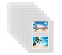 Fabmaker 30Pack Photo Page Protector for 3 Ring Binder (4x6 inch 2 Pocket Per Page) Clear Archival Photo Pages Top Loading Photo Album Refill Plastic Binder Sleeve Photo Pockets with Memo Pockets