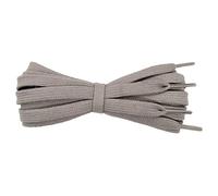 Fabmania Flat Cotton Shoe Laces - 8 mm wide - Light Grey - Length 120 cm