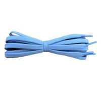 Fabmania Light Blue 6mm flat cotton shoe laces - Length 120cm
