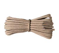Fabmania Strong Round Outdoor Work Boot Laces 4mm Faun & Cream Stripes Shoelaces for Leisure Walking and Hiking Boots
