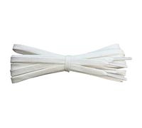 Fabmania White 6mm flat cotton shoe laces - Length 90cm
