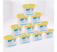 Faboer 10 Pack Portable Dehumidifier Interior Damp Trap Mould Moisture Mildew & Condensation Remover Caravan Home -Suitable for Home,Office,Kitchen,Bathroom & Garage (Vanilla)