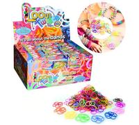 Faboer Loom Bands, 14,400+ Loom Bands Kit, Multi Color Looms Twist Rubber Band with Letters, Beads and Storage Boxes, DIY Friendship Bracelet Making Set, Suitable for Birthdays, Christmas Gifts