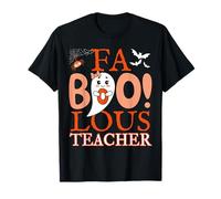 Faboolous Teacher Cute Ghost Halloween School Party T-Shirt