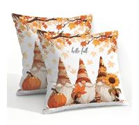 Fabpuro Hello Fall Gnomes Outdoor Waterproof Cushion Covers 55x55cm