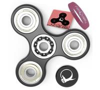 fabquality Figit Fidget Figet Finger Tri Spinner Hand Focus Spin EDC Stress ADHD Autism Toy + Key Chain + Arm Strap Figet Spinners