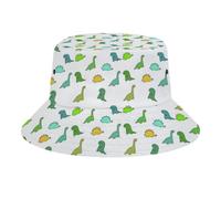 Fabretto Dino Pack Bucket Hat for Women Men Packable Fisherman Hat Sun Cap Travel Outdoor Beach Caps