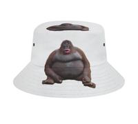 Fabretto Le Monke Uh Oh Stinky Bucket Hat for Women Men Packable Fisherman Hat Sun Cap Travel Outdoor Beach Caps