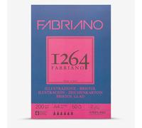Fabriano : 1264 Series : Bristol Pad : 200gsm : 50 sheets : A4