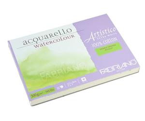 Fabriano - 71-00321218 AEW BL 4CO 25 °F GT Watercolor Paper Extra White 12.5 x 18 cm