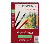 Fabriano Accademia Drawing Pad 200gsm Acid-Free,Various Sizes Spiral -Glued