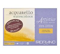 Fabriano : Artistico : Block : 140lb : 300gsm : 7x10in : 18x26cm : 20 Sheets : Extra White : Not
