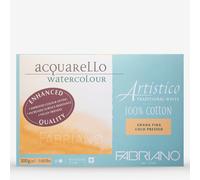 Fabriano : Artistico : Block : 140lb : 12x18in : 20 Sheets : Traditional : Not