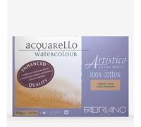 Fabriano : Artistico : Block : 140lb : 14x20in : 15 Sheets : Extra White : Not