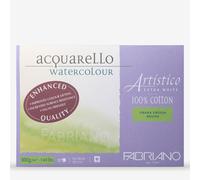 Fabriano : Artistico : Block : 140lb : 300gsm : 10x14in : 26x36cm : 20 Sheets : Extra White : Rough