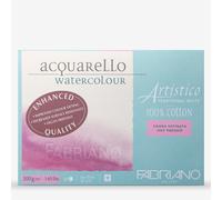 Fabriano : Artistico : Block : 140lb : 300gsm : 10x14in : 26x36cm : 20 Sheets : Traditional : Hot Pressed