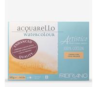 Fabriano : Artistico : Block : 140lb : 300gsm : 10x14in : 26x36cm : 20 Sheets : Traditional : Not