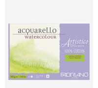 Fabriano : Artistico : Block : 140lb : 5x7in : 25 Sheets : Extra White : Rough