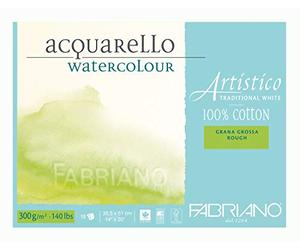 Fabriano ATW BL 4CO 15 °F GT Watercolour Paper White 35.5 x 51 cm