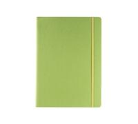 Fabriano Ecoqua Plus Hidden Spiral-Bound Notebook, 8.3" x 11.7", A4, Lined, Lime