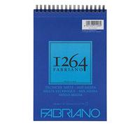 Fabriano Honsell 19100642 19100642-Fabriano Mix Media Spiral Pad 1264 300 g/m² DIN Natural White Medium Grain Paper Acid Suitable for All Different Techniques White A5 15 Sheets