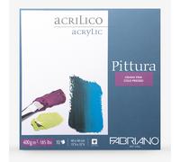 Fabriano : Pittura : Acrylic Block : 185lb : 400gsm : 15.75x15.75in : 40x40cm : 10 Sheets