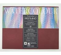 Fabriano Studio Watercolor Paper Block, 25% Cotton - 20 Sheets, Cold Pressed, 200 GSM, 18 x 24 cm - Lightweight Paper | Ideal for Watercolour, Tempera, Gouache, Acrylic, Ink and Drawing