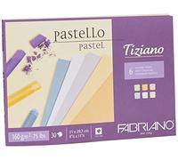 Fabriano Pastel Paper Pad Tiziano 46021297 – A4, 160 gsm, 30 Sheets, 6 Soft Colours