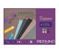 Fabriano : Tiziano : Pastel Pad : A3 : 30 Sheets : 6 Assorted Dark Colours